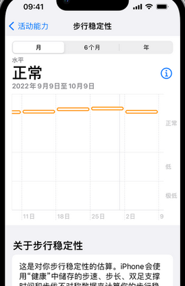 桑日iPhone手机维修如何在iPhone开启'步行稳定性通知'