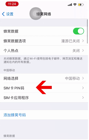 桑日苹果14维修网分享如何给iPhone14的SIM卡设置密码 