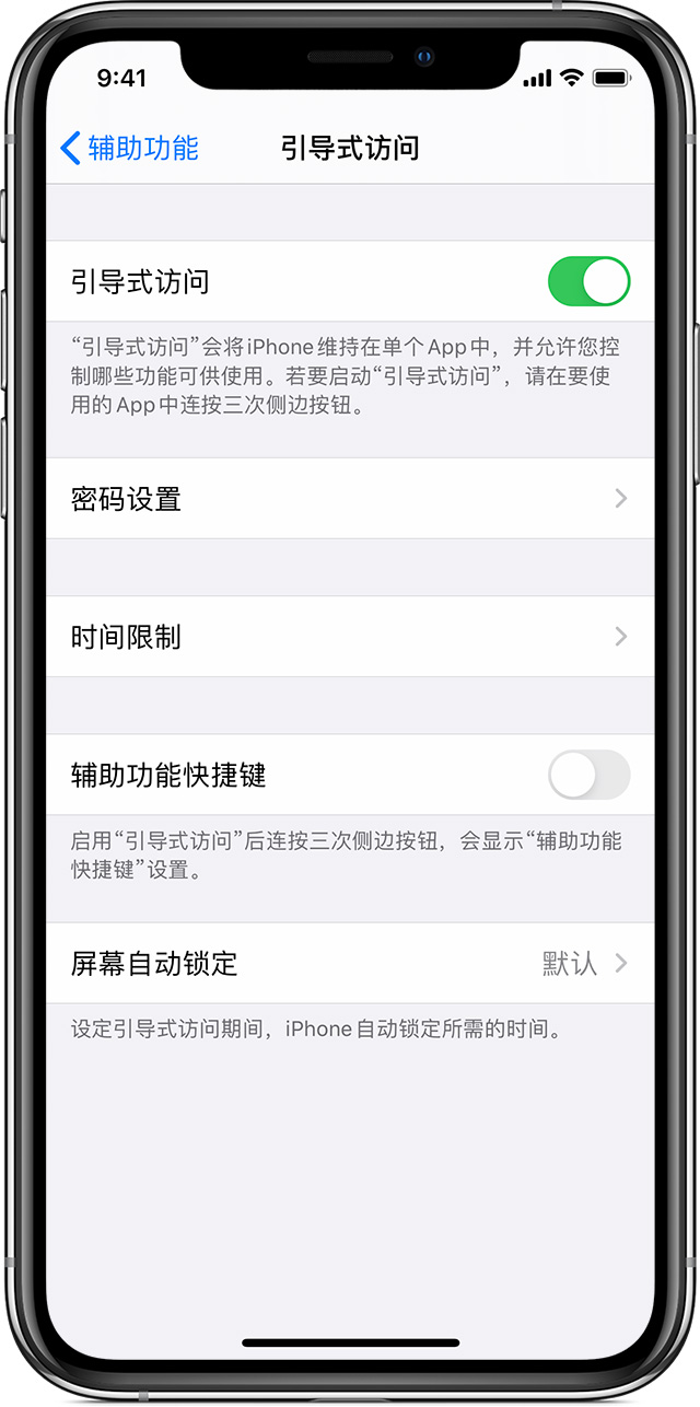 桑日苹果手机维修分享如何在 iPhone 上退出引导式访问 