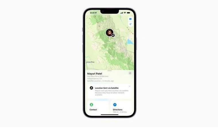 桑日苹果14维修分享iPhone14系列中 FindMy功能通过卫星分享位置方法教程 
