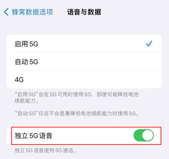 桑日苹果14维修分享iPhone 14 Pro如何开启VoNR 