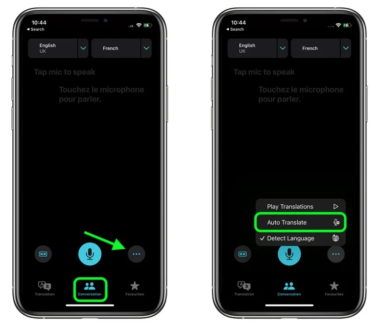 桑日苹果手机维修分享iOS 15 “翻译” App 新改进 