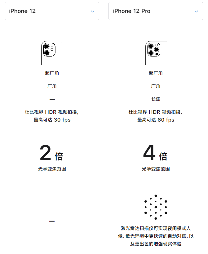 桑日苹果手机维修分享苹果 iPhone 12 与 iPhone 12 Pro 选哪款 